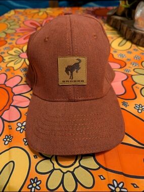 Bronco Men's Rust Canvas Baseball Cap